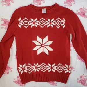 Gymboree knit snowflake sweater size S (5-6)